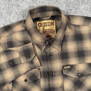 Dixxon Flannel Company Shirt XS Brown Parker Button Up Plaid Long Sleeve‎ Men's